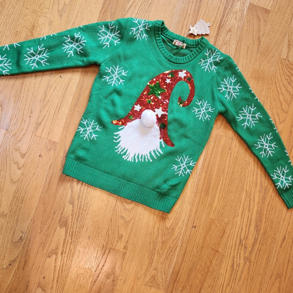 Small never worn green Christmas sweater